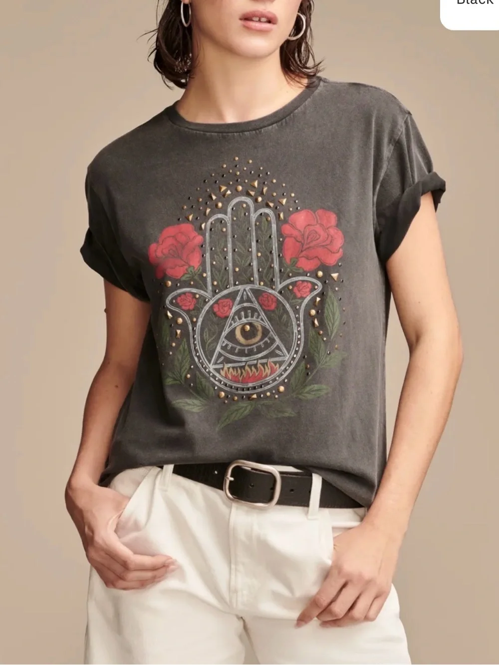 Lucky Brand Hamsa Graphic Tee | Size Large | EUC